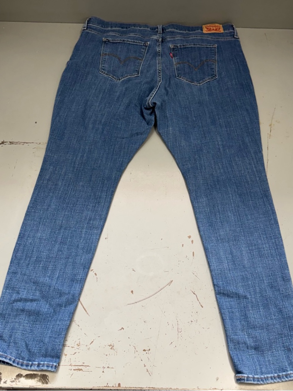 Levi's Women's Denim Blue Jeans 721 high rise skinny 18W plus size